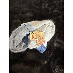 New Andes Gifts 100% Alpaca Tres Scarf blue grey gray infinity